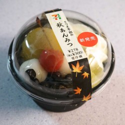 セブンイレブン さつま芋餡の秋あんみつを食べてみた