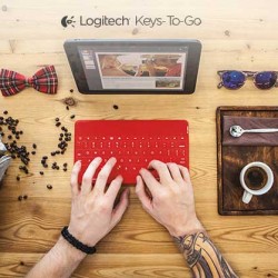 薄型で携帯しやすい耐水設計のiPad・iPhone用キーボード「Keys-To-Go」