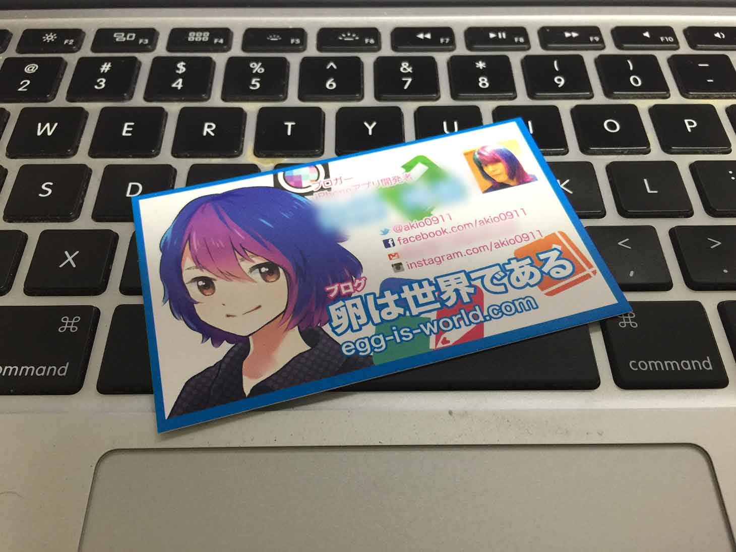 ブロガー名刺を前川企画印刷さんでリニューアルしてもらいました！