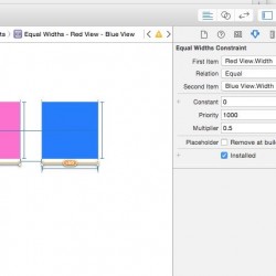 【Xcode6】Auto Layoutで制約のFirst ItemとSecond Itemを逆にする方法