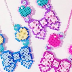 原宿の美容室Candye♡Syrupでアイロンビーズのアクセサリーをつくる会をやるそうです！