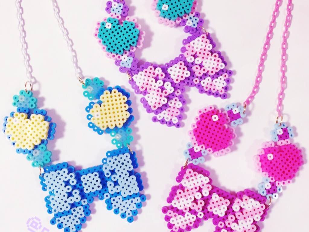 原宿の美容室Candye♡Syrupでアイロンビーズのアクセサリーをつくる会をやるそうです！