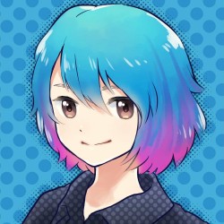 ふじもなおさんに作成して頂いた似顔絵アイコンの髪色を塗り替えてもらいました