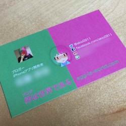 ブロガー名刺を前川企画印刷さんに作成してもらった。デザイン料込み！