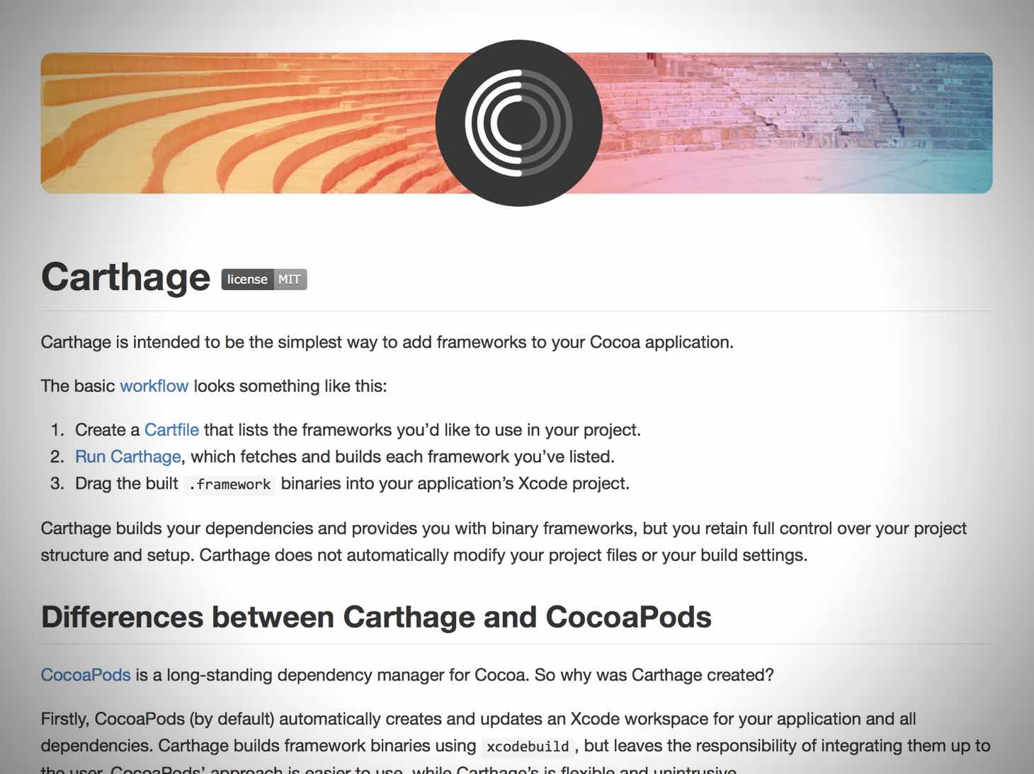 ライブラリ管理ツールCarthageのCartfileの書き方