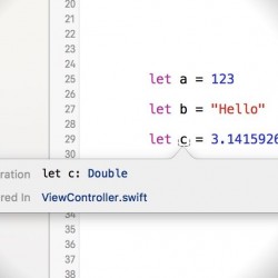 【Swift】Xcodeで型推論された変数や定数の型を調べる方法
