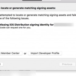 2016年2月15日以降、Missing iOS Distribution Signing identity for XXX というエラーが出た場合の解決方法