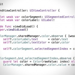 SwiftBondを使ってみた。observeやObservableの使い方など