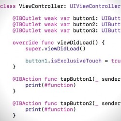 [Xcode][Swift]ボタンなどの同時タップを禁止する