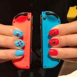 【メンズネイル】Nintendo Switchネイルしてもらった！